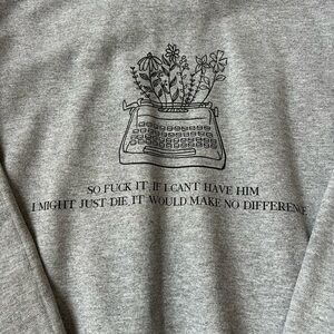 Taylor Swift Down Bad Lyrics Crewneck Sweatshirt